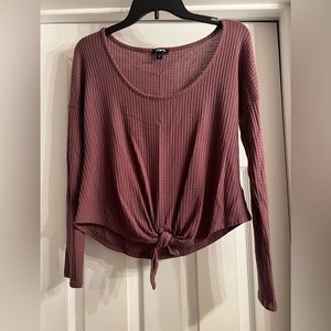 EUC.  Waffle tie top by Express.  XS